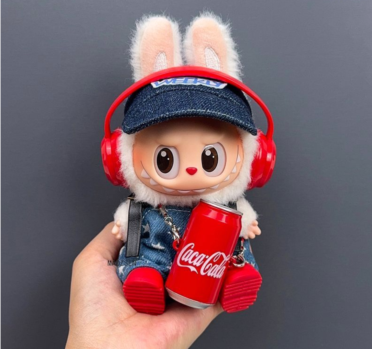 labubu doll clothes coke doll cloth doll clothes overalls cap