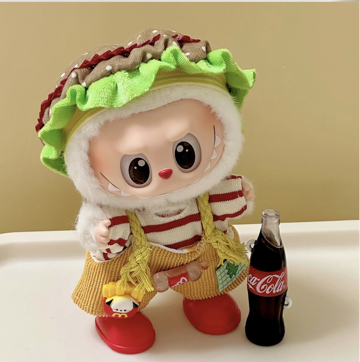 Labubu Clothes Burger Coke Party
