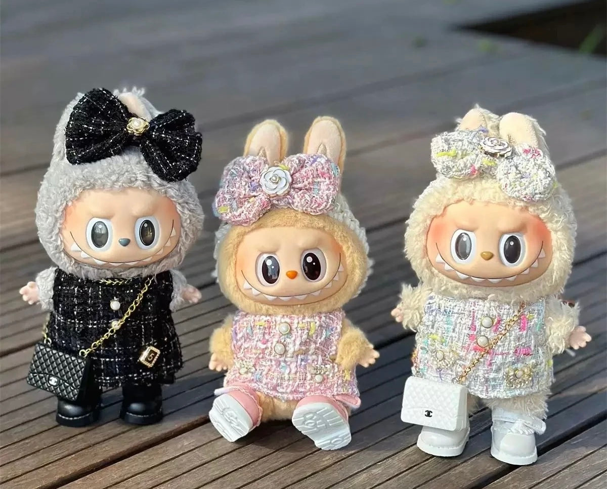 17cm Labubu Doll Clothes Advanced Luxury Design