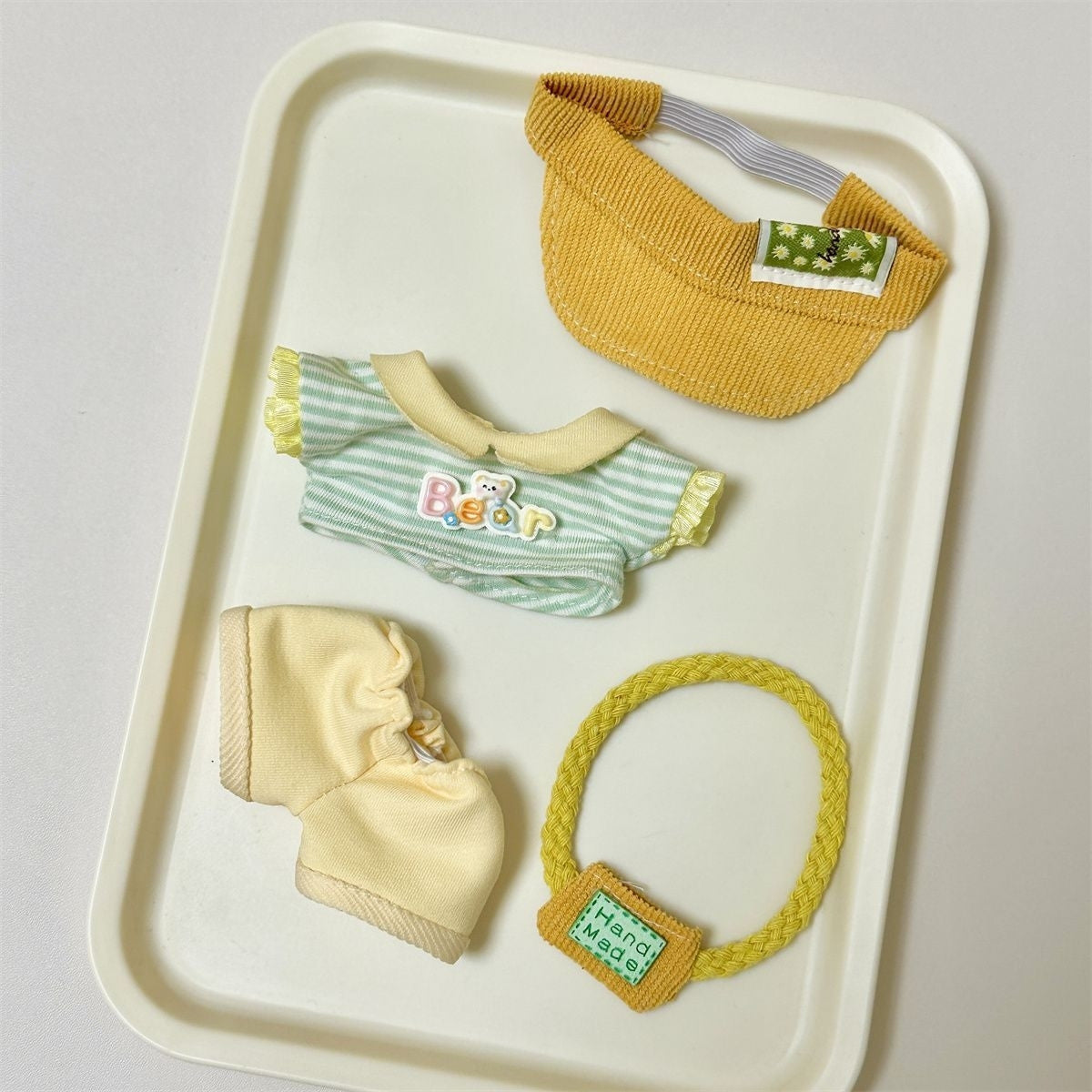 Summer model 6.6in Labubu doll clothes pull cloth pendant 1 Generation 2 vinyl doll replacement set