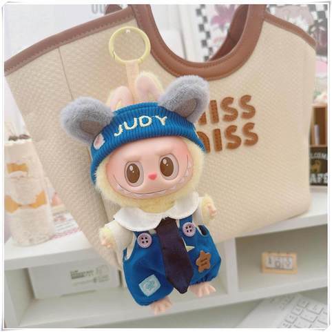labubu fox rabbit detective set