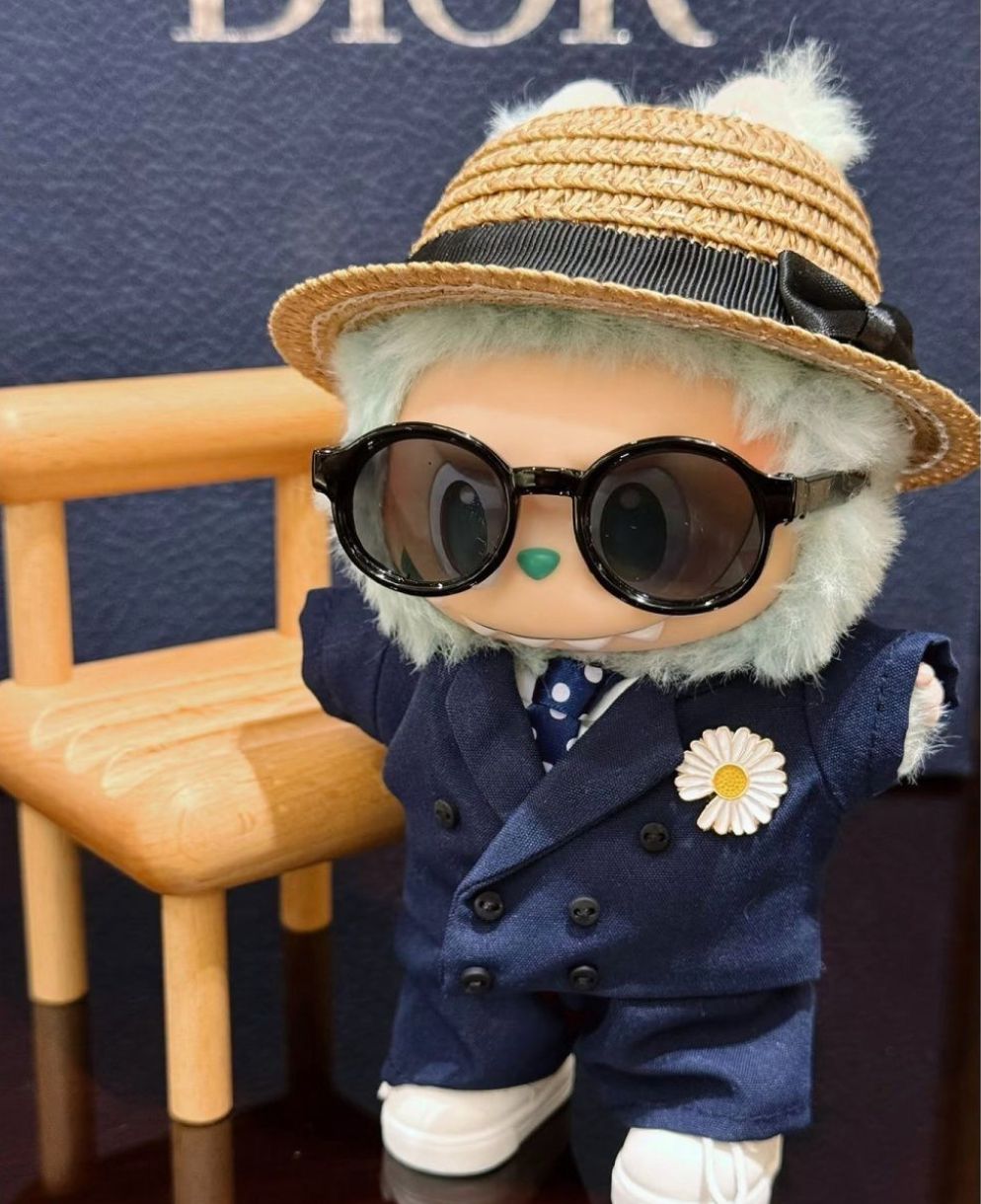 labubu G-Dragon same style 17cm baby clothes GD suit same style 123 generation high quality labubu baby clothes