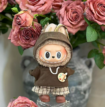 labubu doll clothes replacement set one and two generations 17cm change plush doll clothes