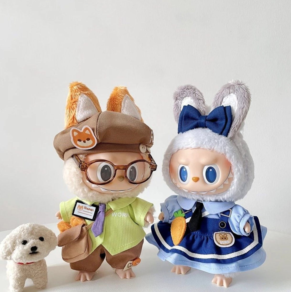 Handmade Nick Fox Weekly Labubu 1st and 2nd Generation Gummy Doll Dress Up Doll Clothes Accessories