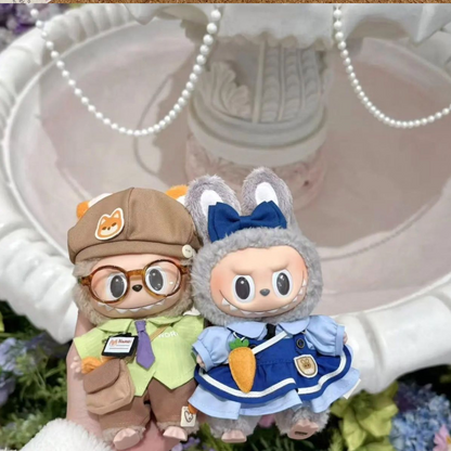 Handmade Nick Fox Weekly Labubu 1st and 2nd Generation Gummy Doll Dress Up Doll Clothes Accessories