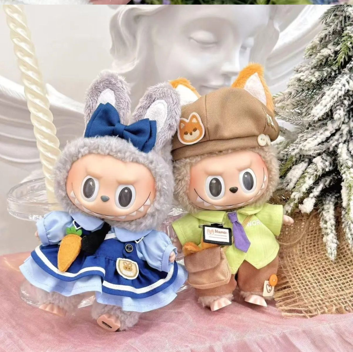 Handmade Nick Fox Weekly Labubu 1st and 2nd Generation Gummy Doll Dress Up Doll Clothes Accessories