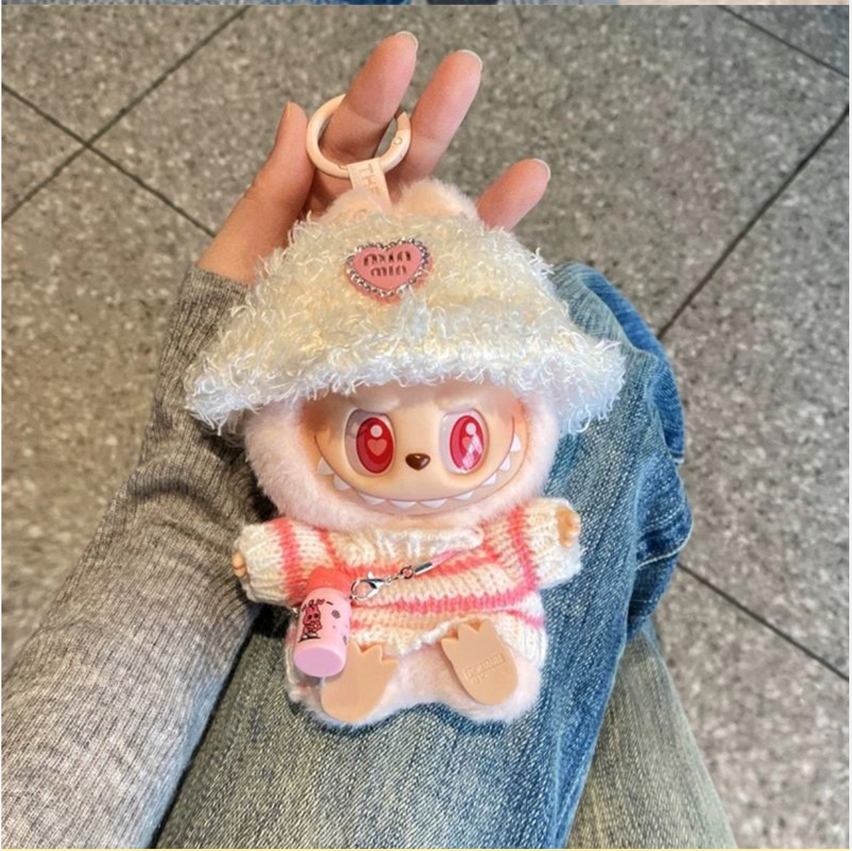 [Doll clothes only] First, second and third generation Labubu labubu vinyl doll 15cm doll doll clothes