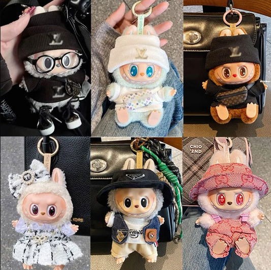 [Doll clothes only] First, second and third generation Labubu labubu vinyl doll 15cm doll doll clothes