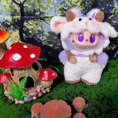 labubu17cm cute handmade lamb clothes
