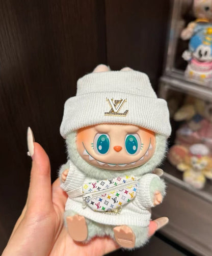First, second and third generation Labubu clothes pendant Labubu doll clothes big brand suit two-piece set cute
