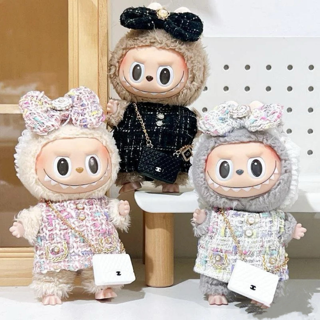 17cm Labubu Doll Clothes Advanced Luxury Design