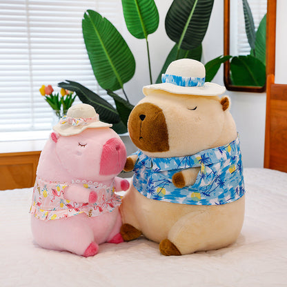 Summer capybara doll