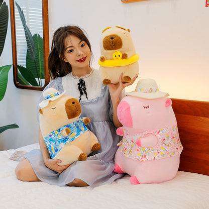 Summer capybara doll