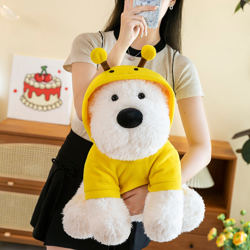 West Highland White Terrier With Hoodie