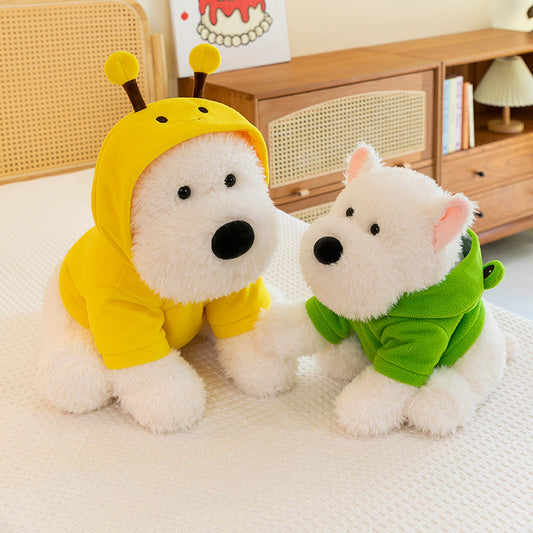 West Highland White Terrier With Hoodie