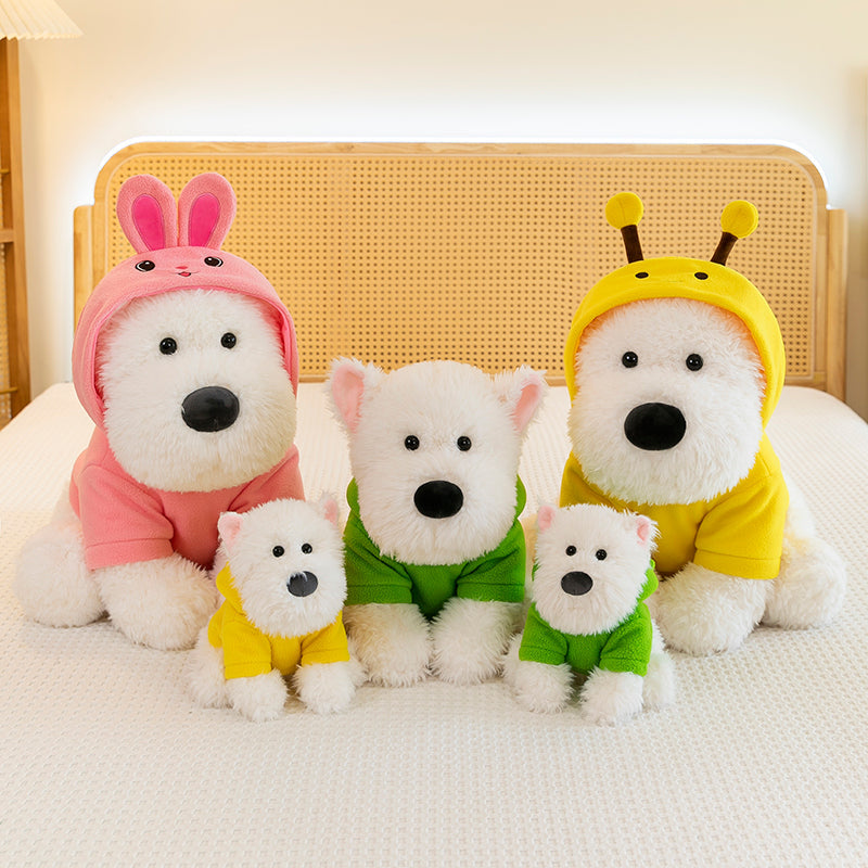 West Highland White Terrier With Hoodie
