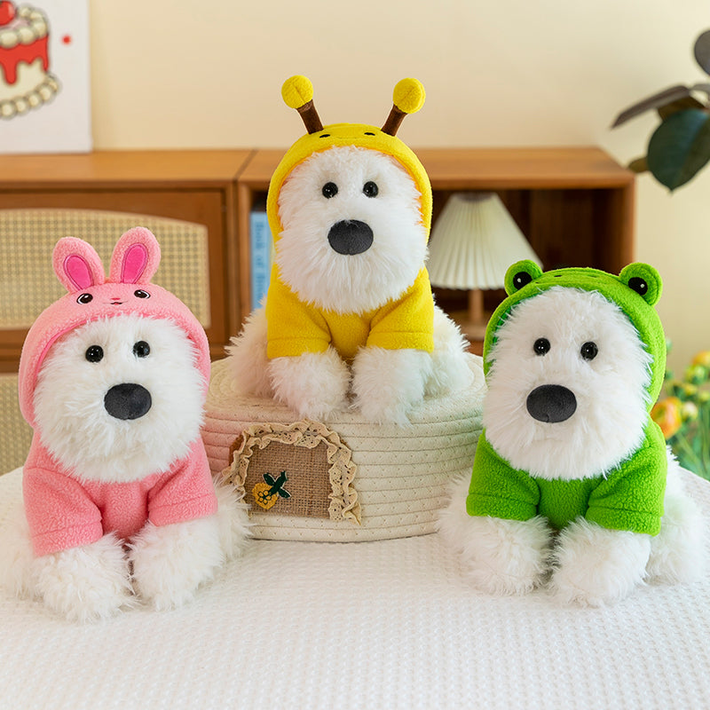 West Highland White Terrier With Hoodie