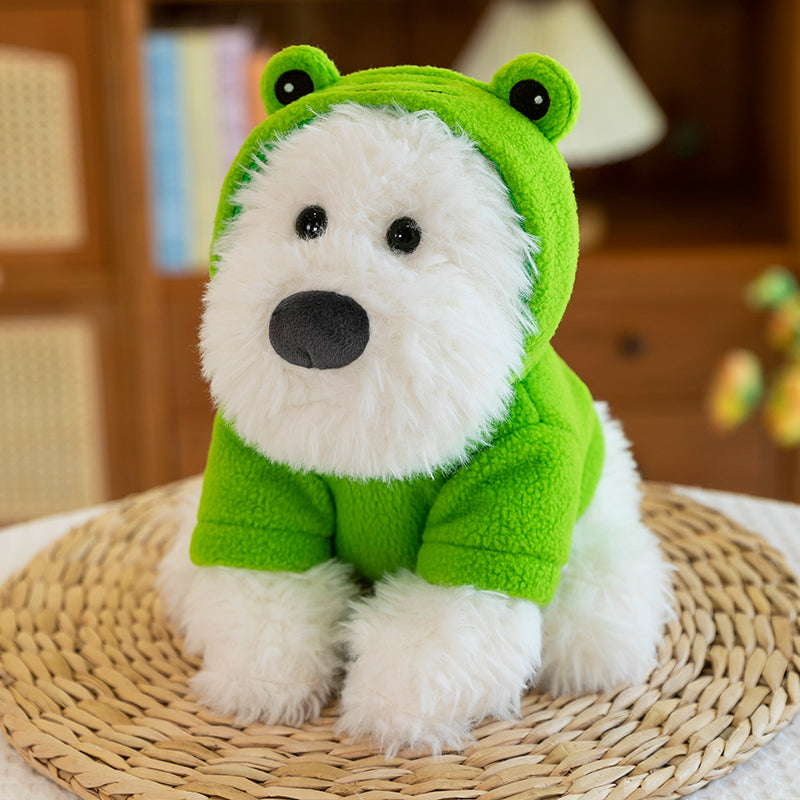 West Highland White Terrier With Hoodie