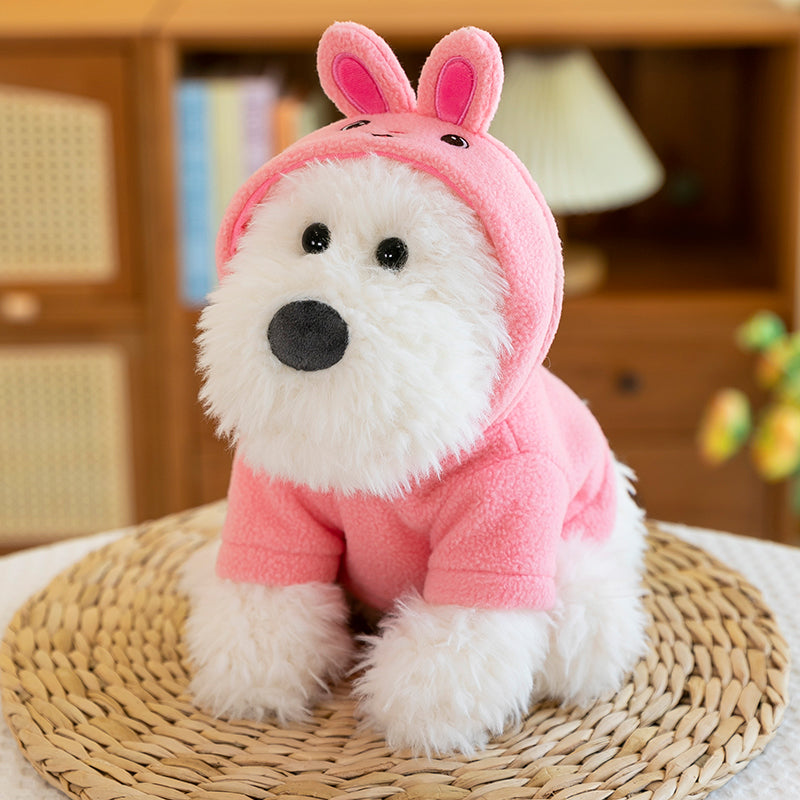 West Highland White Terrier With Hoodie