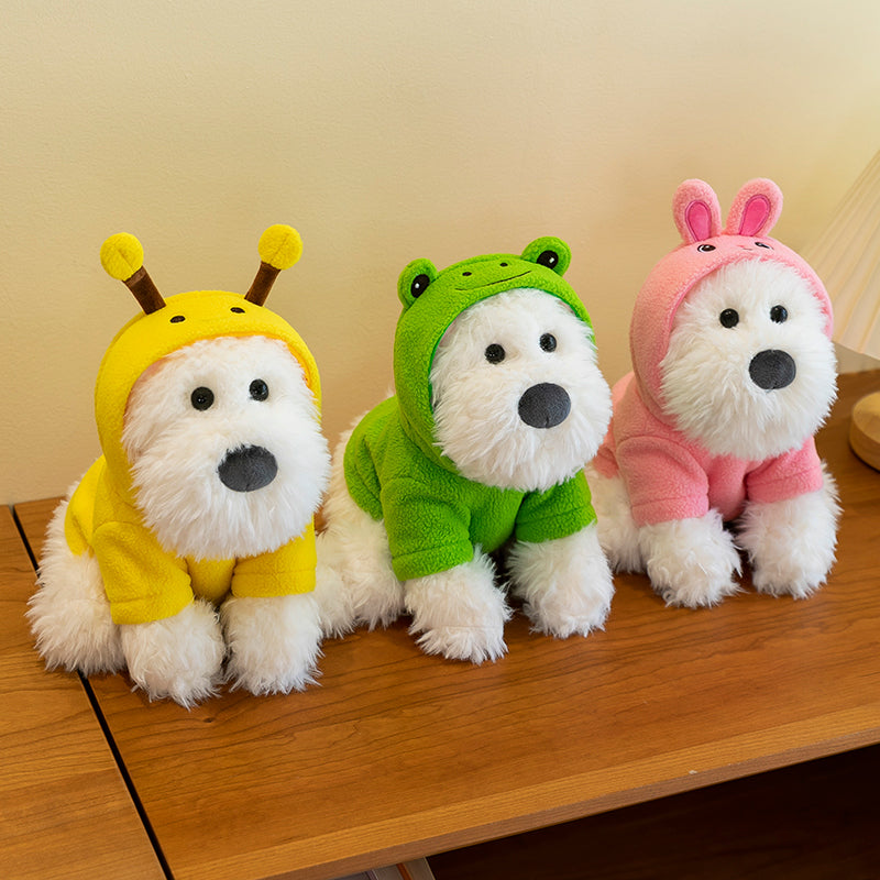 West Highland White Terrier With Hoodie