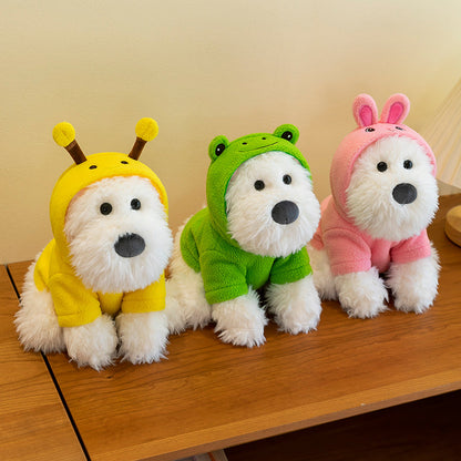 West Highland White Terrier With Hoodie