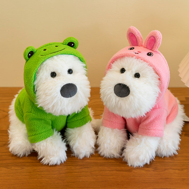 West Highland White Terrier With Hoodie