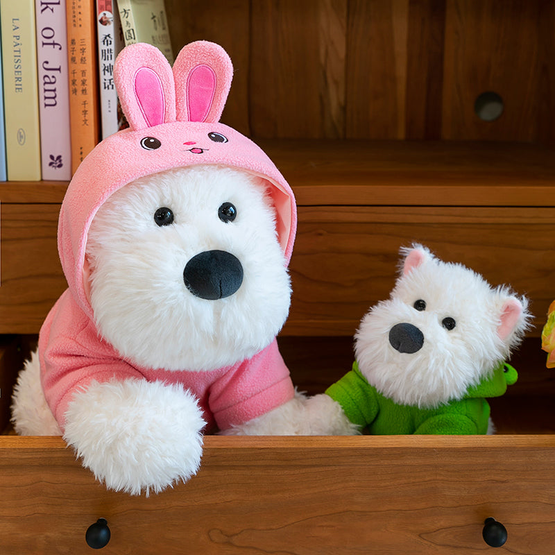 West Highland White Terrier With Hoodie