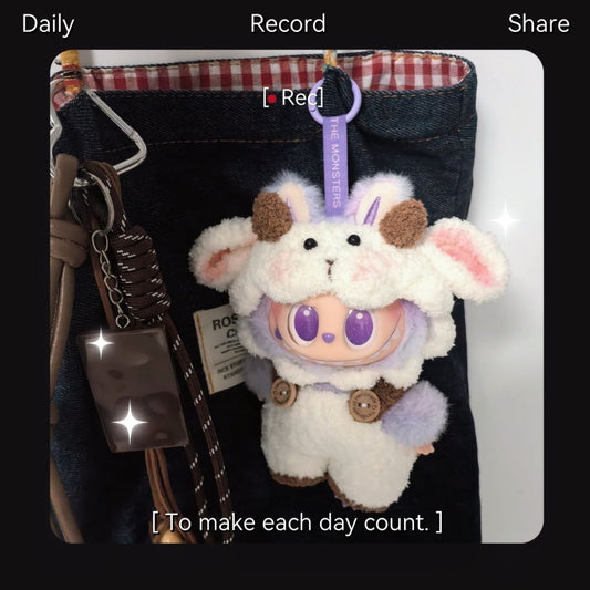 labubu17cm cute handmade lamb clothes