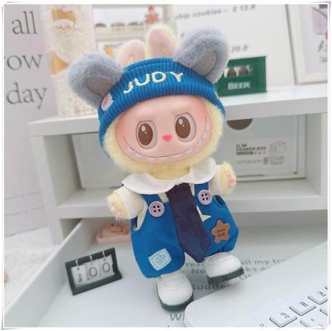 labubu fox rabbit detective set