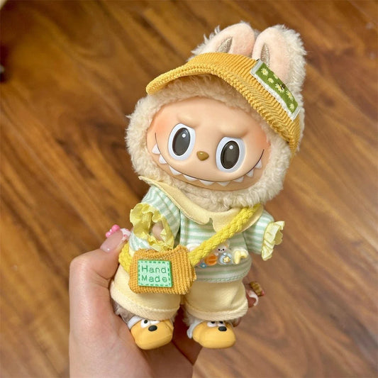 Summer model 6.6in Labubu doll clothes pull cloth pendant 1 Generation 2 vinyl doll replacement set
