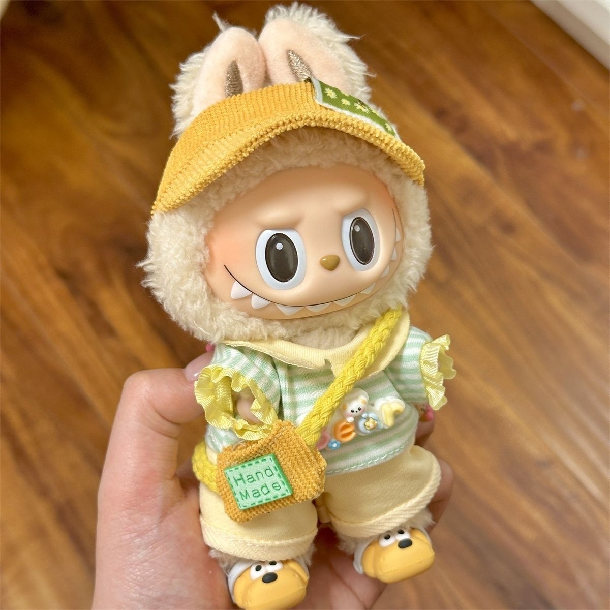 Summer model 6.6in Labubu doll clothes pull cloth pendant 1 Generation 2 vinyl doll replacement set